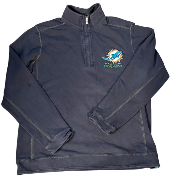 Tommy Bahama Other - Tommy Bahama Miami Dolphins 1/4 Zip Sweatshirt M